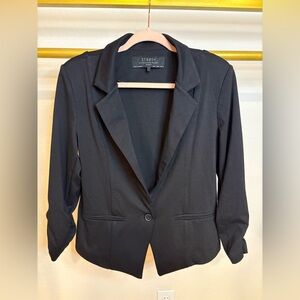 Stoosh black blazer jacket with button, large